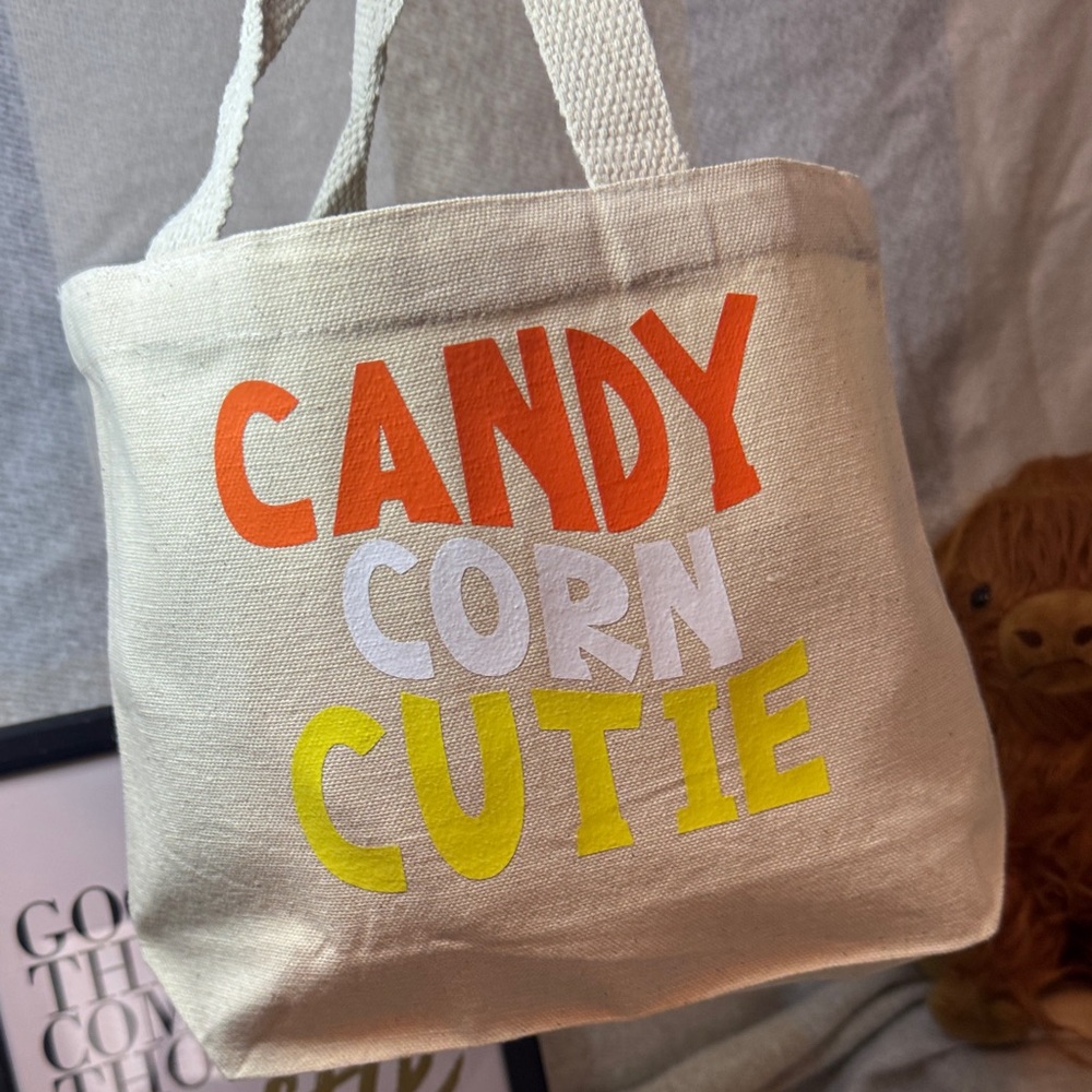 Hand Crafted Candy Corn Cutie Kids Bag - Orange, Yellow, White - Picture 3 of 3